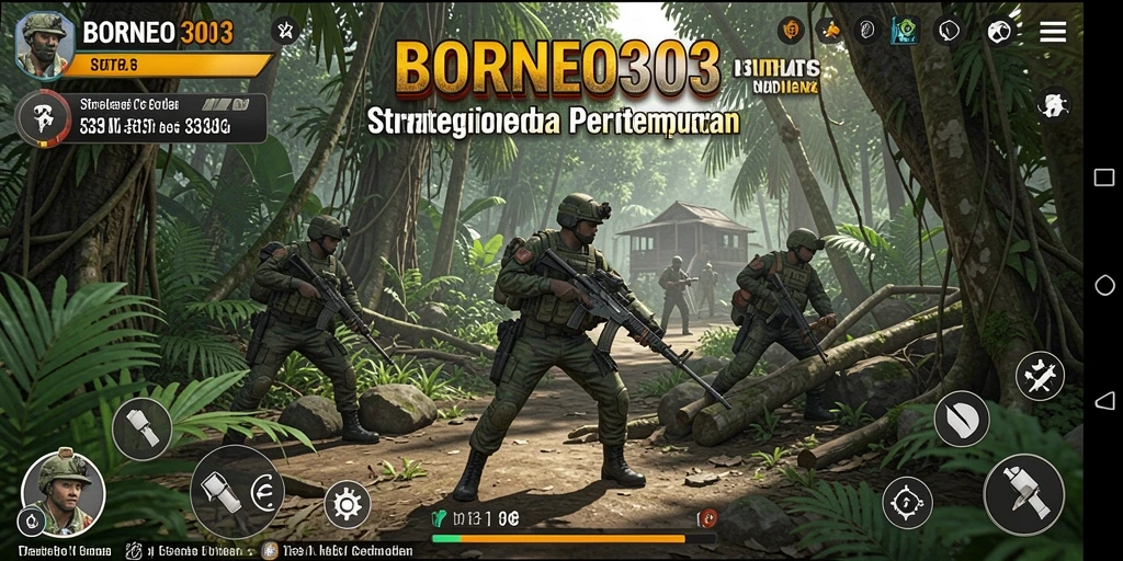 Screenshot gameplay <strong>BORNEO303</strong> menampilkan strategi kompleks dan pertempuran menarik.
