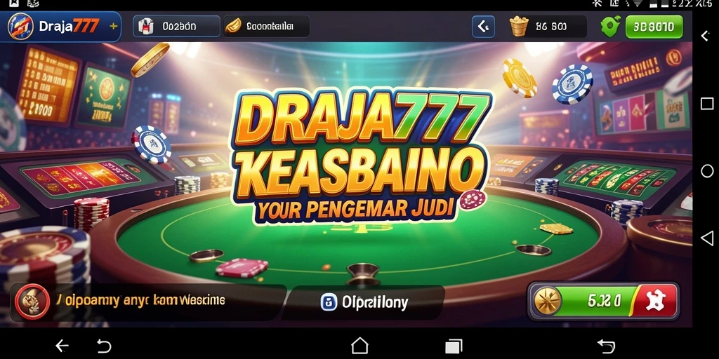 Tangkapan layar DRAJA777 yang menunjukkan antarmuka permainan kasino yang menarik.