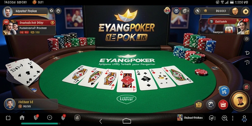 Tampilan gameplay EYANGPOKER yang menarik dan interaktif.