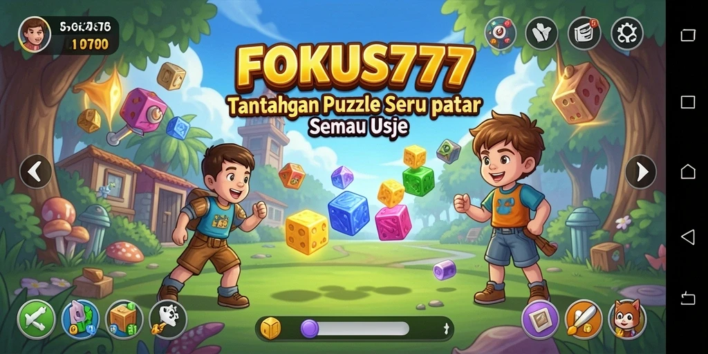 Gameplay menarik dengan berbagai tingkat kesulitan di FOKUS777.