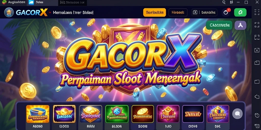 Tampilan gameplay menarik dari GACORX yang memukau.