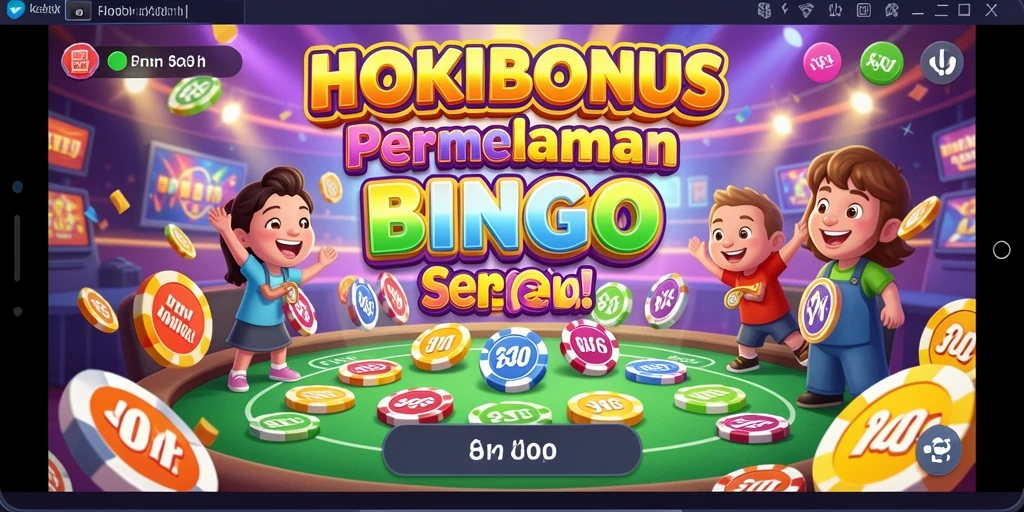 Screenshot gameplay HOKIBONUS yang menampilkan keseruan permainan Bingo.