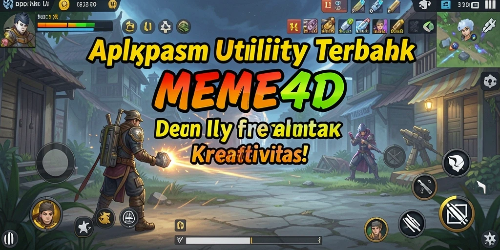 Screenshot dari MEME4D menampilkan antarmuka pembuatan meme yang menarik.