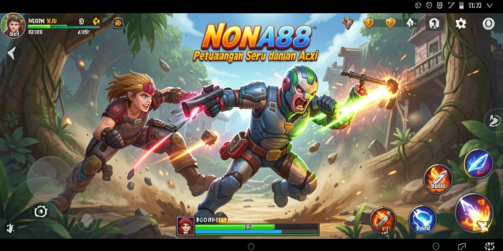 Screenshot NONA88 menampilkan aksi seru dan grafis menakjubkan.