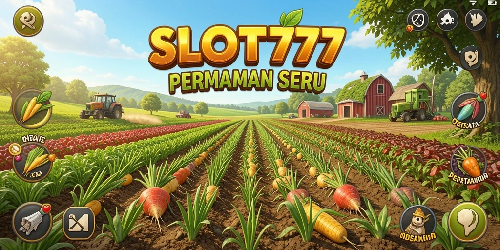 Screenshot menunjukkan gameplay menarik dalam mengelola ladang pertanian.