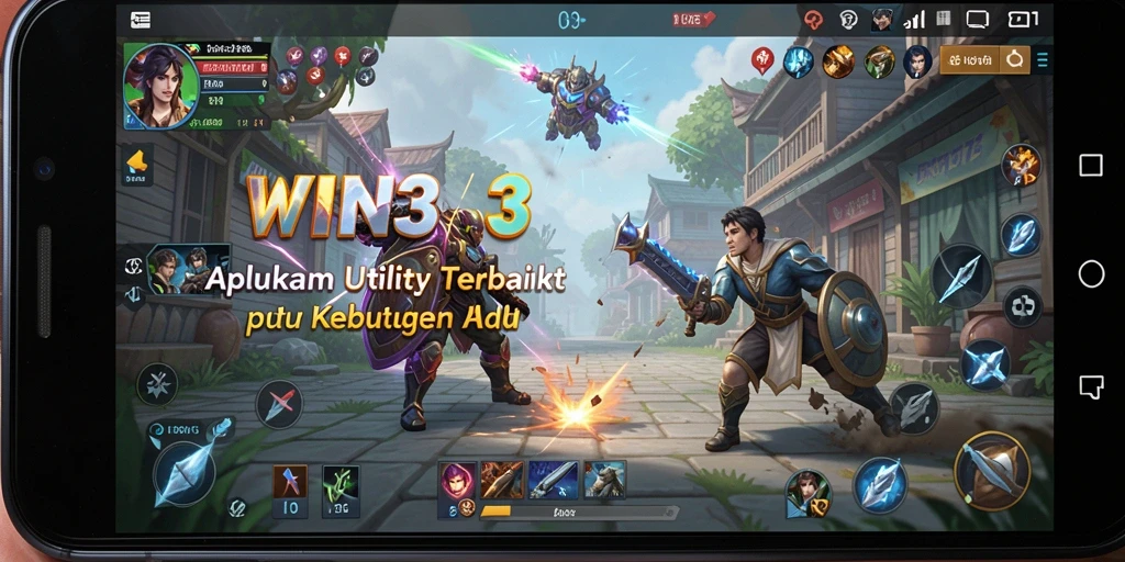 Screenshot utama WIN33 menampilkan tampilan antarmuka yang intuitif.