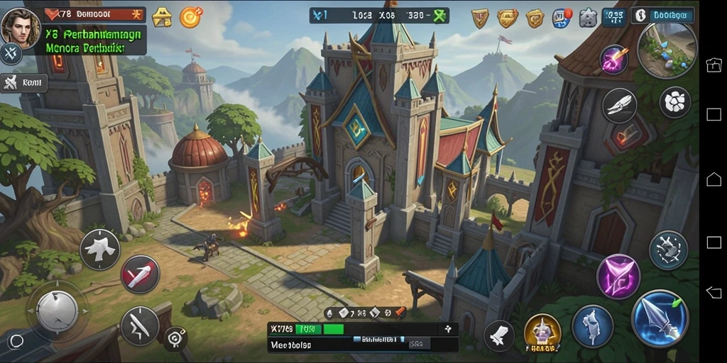 Screenshot gameplay X78 menampilkan aksi menara yang mendebarkan.